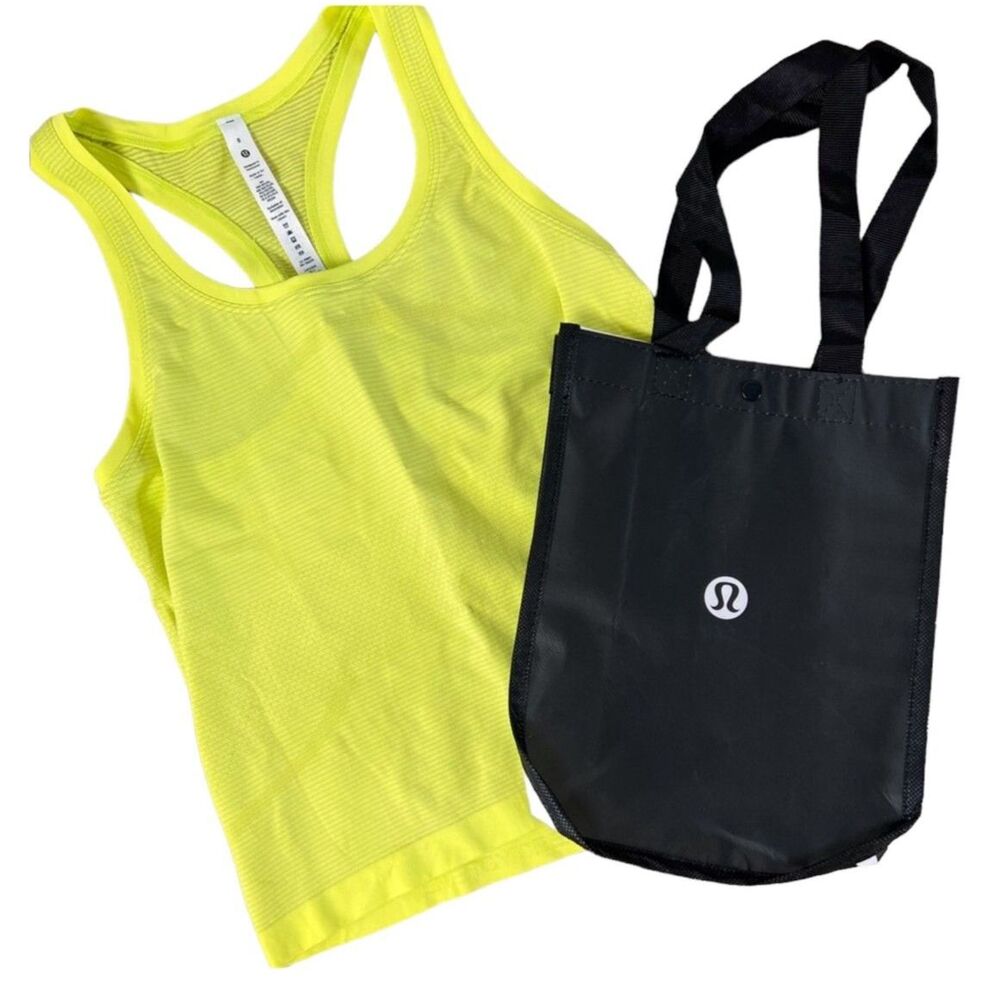 Lululemon Swiftly Tech Racerback Yellow Tank Top Size 8